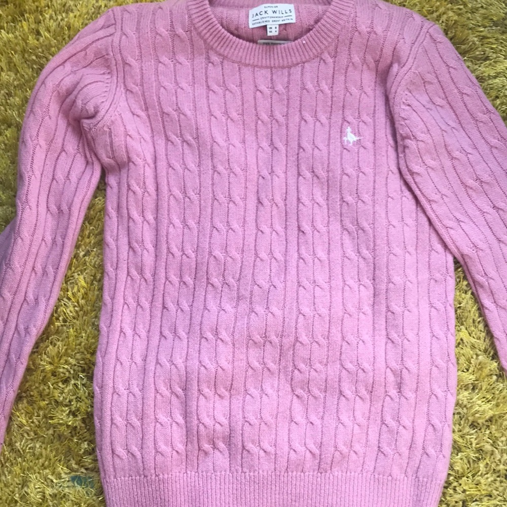 Jack wills pink sweater